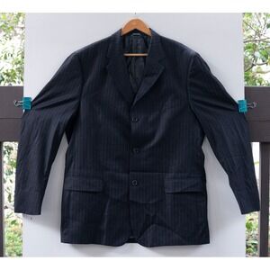 Leonardo Valenti Italy Cashmere/Wool‎ Blazer Jacket Men's Size 44 Long